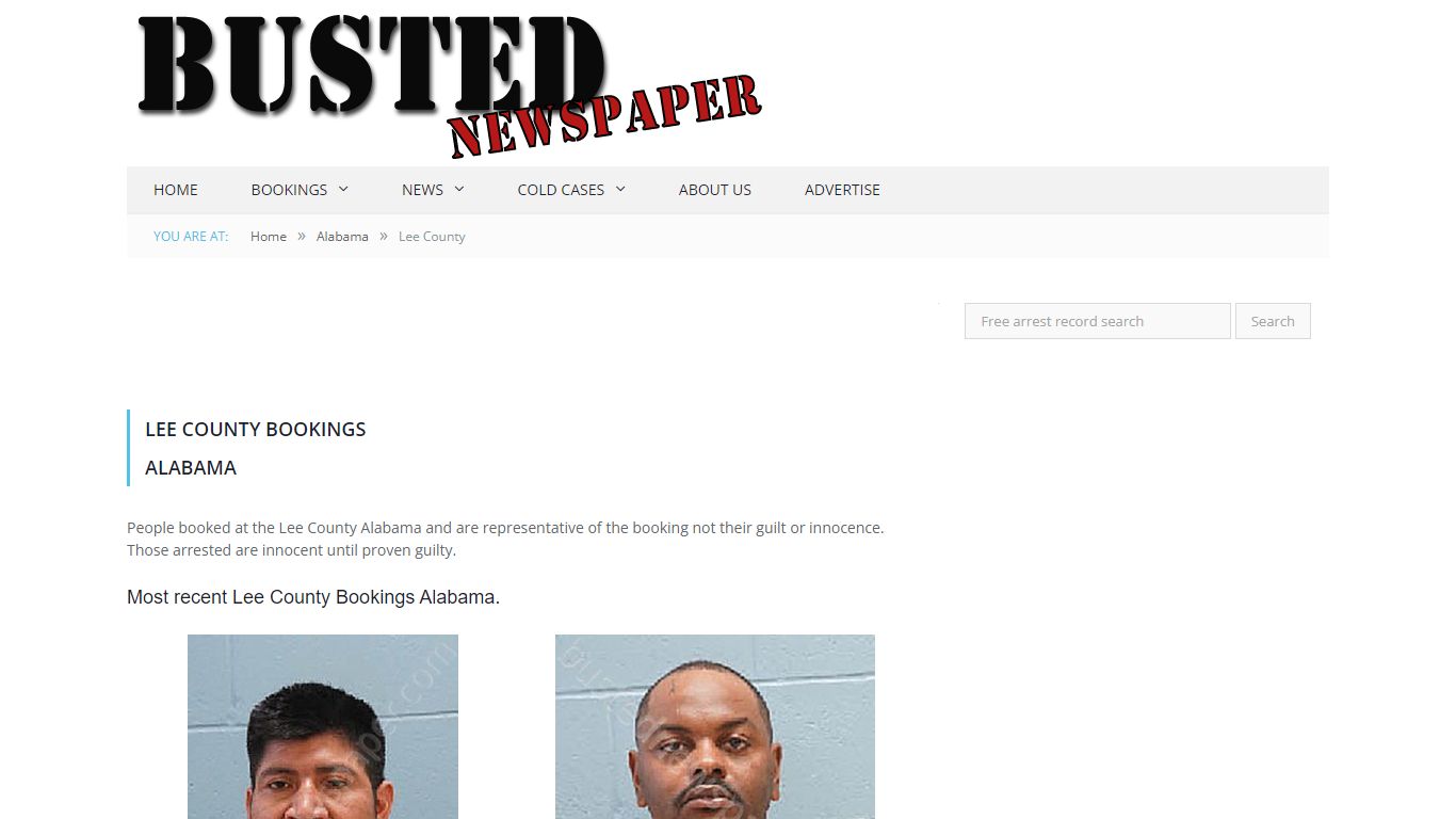 Lee County, AL Mugshots - BUSTEDNEWSPAPER.COM
